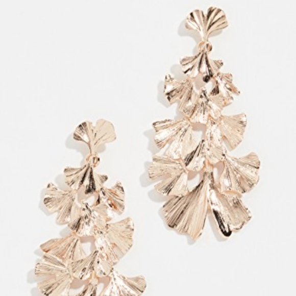Stella + Ruby Ginkgo Leaf Dangle Earrings